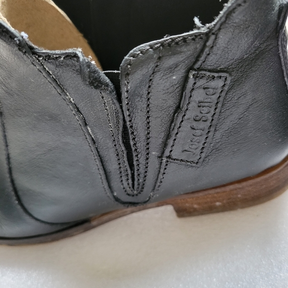 Josef Seibel black leather booties size 39 - Picture 8 of 9